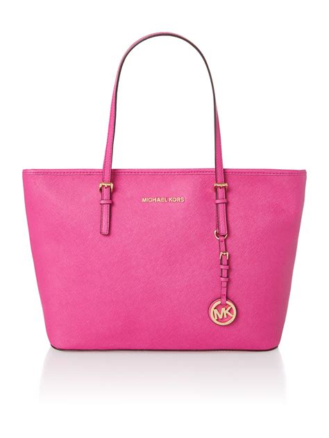 tote michael kors pink purse|Michael Kors weekender bag pink.